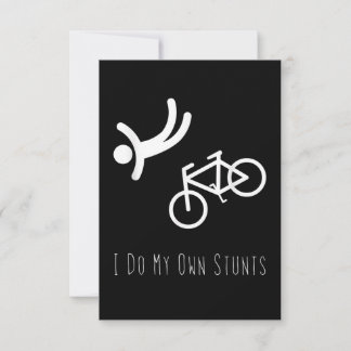 Fahrradfreund - ich mache mein eigenes Stunts-Bmx- RSVP Karte