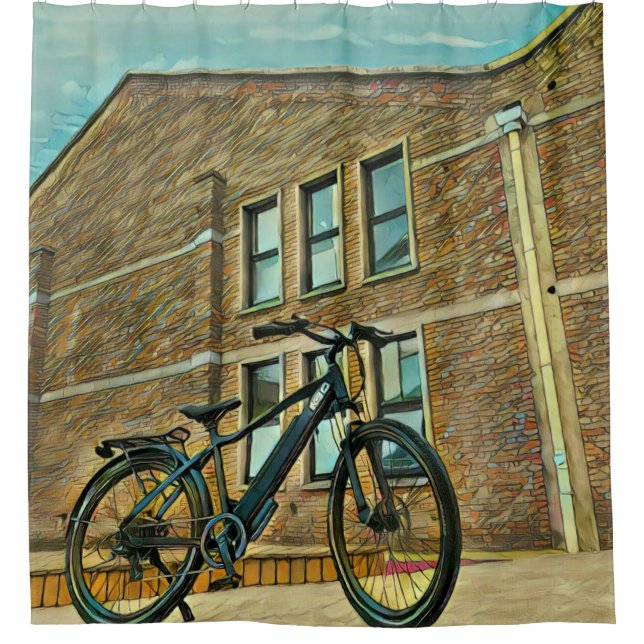 Fahrradgifte für sie duschvorhang (Vorderseite)
