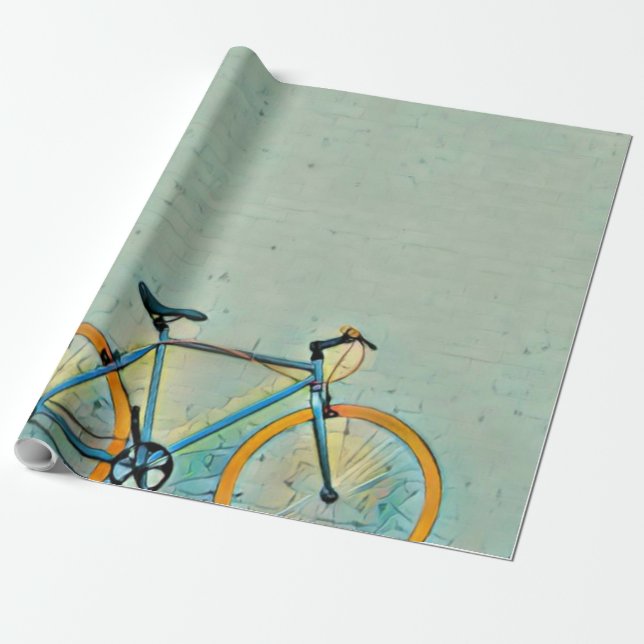 Fahrradgifte für sie geschenkpapier (Ungerollt)
