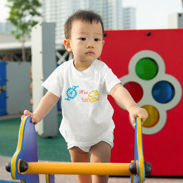 Fahrradhelm Peddle Cartoon Baby T-shirt