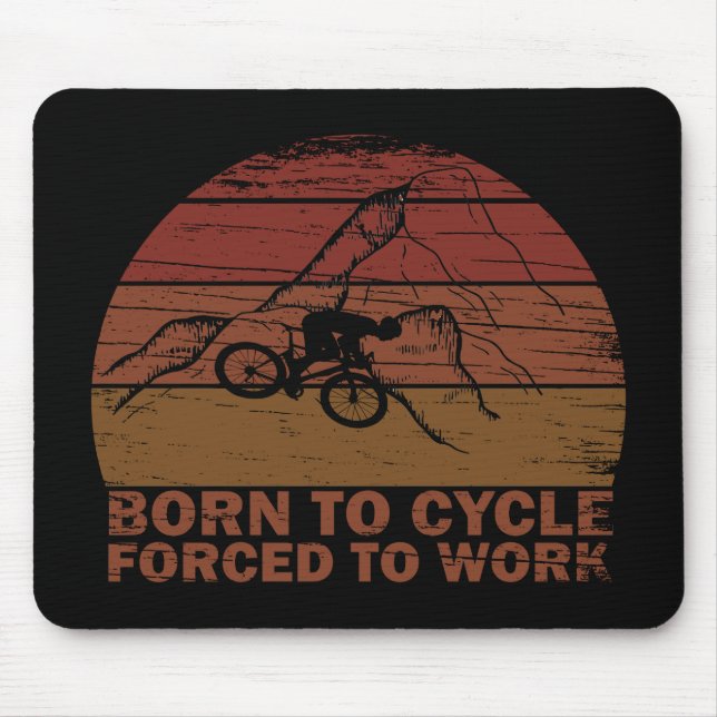 Fahrradinspirierende Zitate Mousepad (Vorne)