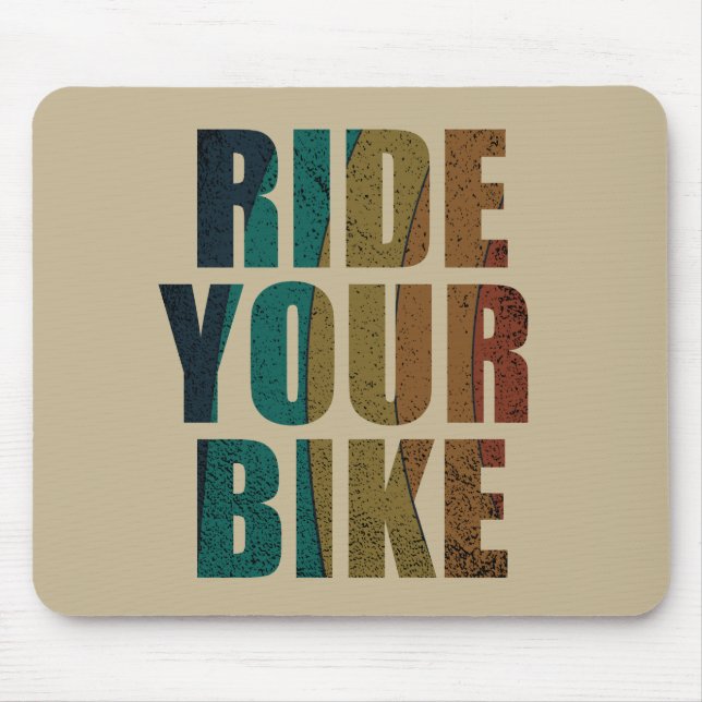 Fahrradinspirierende Zitate Mousepad (Vorne)