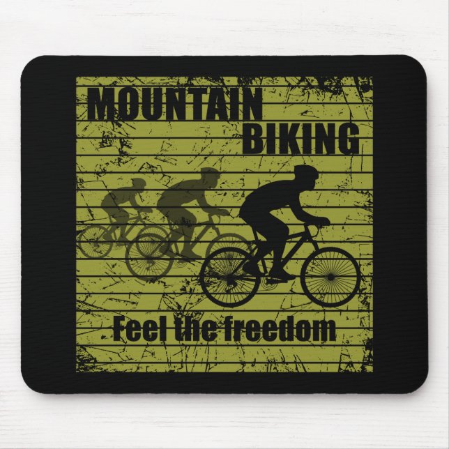 Fahrradinspirierende Zitate Mousepad (Vorne)