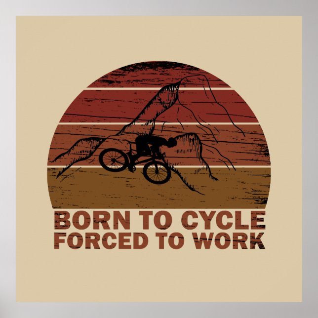 Fahrradinspirierende Zitate Poster (Vorne)