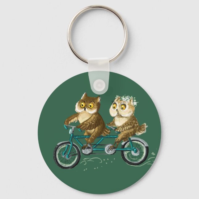 Fahrradkauz Schlüsselanhänger (Vorderseite)