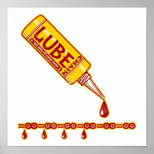 Fahrradkettenrad Mechanisch Poster