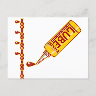 Fahrradkettenrad Mechanisch Postkarte