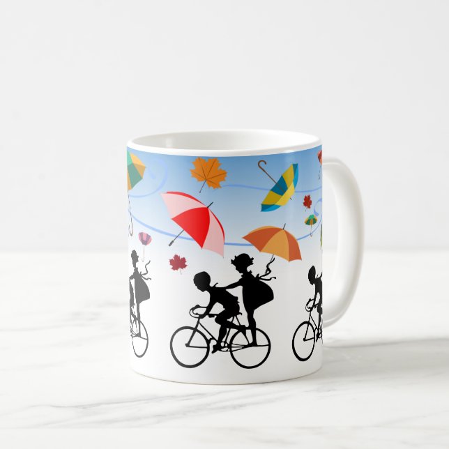Fahrradkids Spaß & Vergnügen Naturliebhaber Kaffeetasse (VorderseiteRechts)