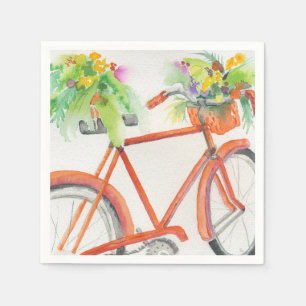 Fahrradkiste Blume Serviette