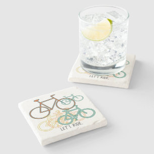 Fahrradkollage fahren steinuntersetzer