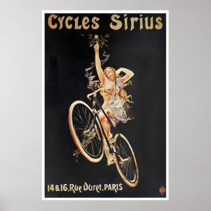 Fahrradkunst Fahrradposter Cycles Sirius Druck Poster