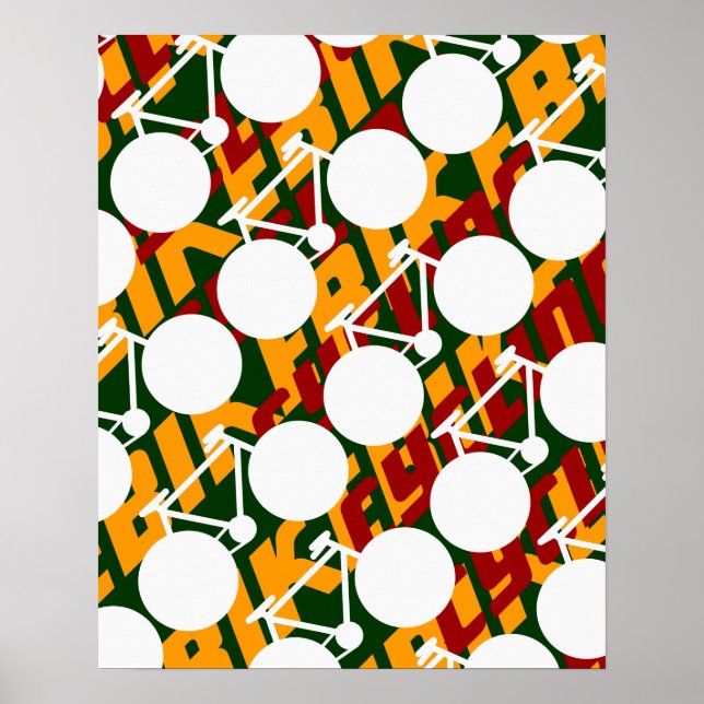 Fahrradkunst Poster (Vorne)