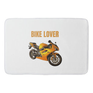 Fahrradliebhaber Motorrad T-Shirt Sport Bike Fah Badematte