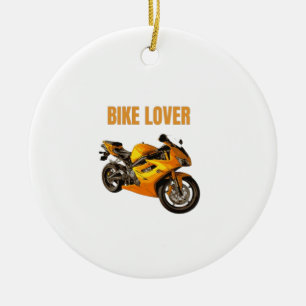 Fahrradliebhaber Motorrad T-Shirt Sport Bike Fah Keramik Ornament