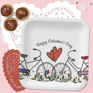 Fahrradliebhaber Valentine Pappteller