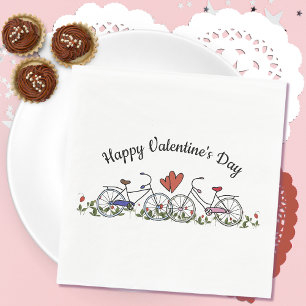 Fahrradliebhaber Valentine Serviette