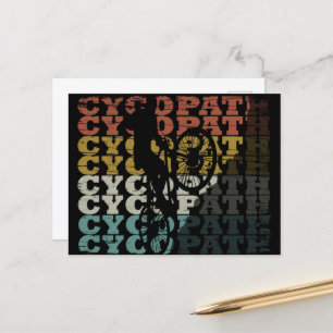 Fahrradlustige Feiertagspostkarte