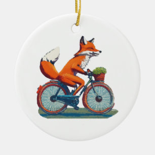 Fahrradmarke Fox Keramik Ornament