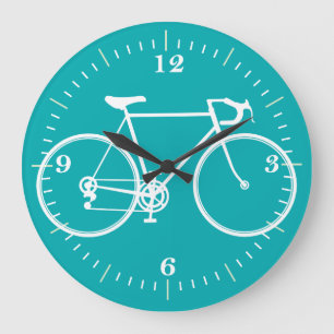 Fahrradmauer Große Wanduhr