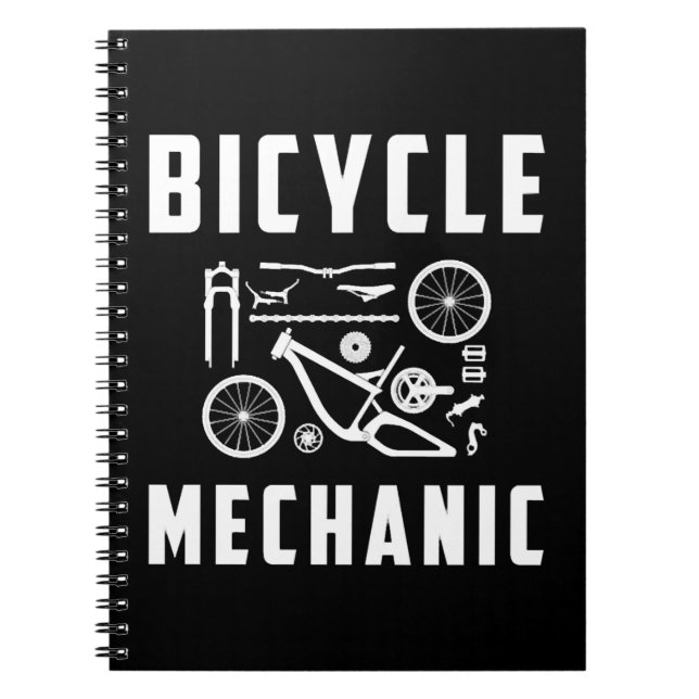Fahrradmechaniker Notizblock (Vorderseite)