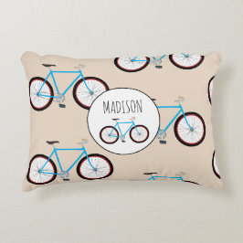 Fahrradmuster Individuelle Name Dekokissen