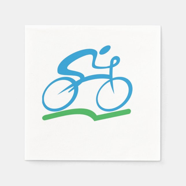 Fahrradpapier Napkins Serviette (Vorderseite)
