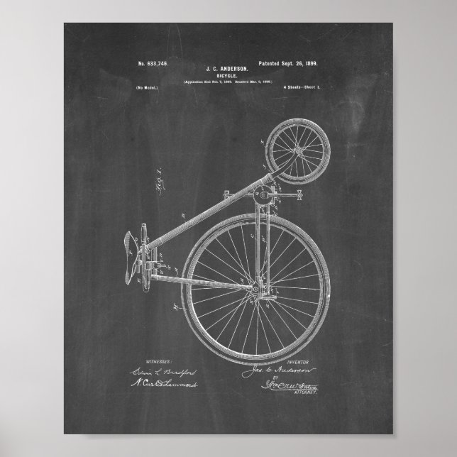 Fahrradpatent - Halbpension Poster (Vorne)