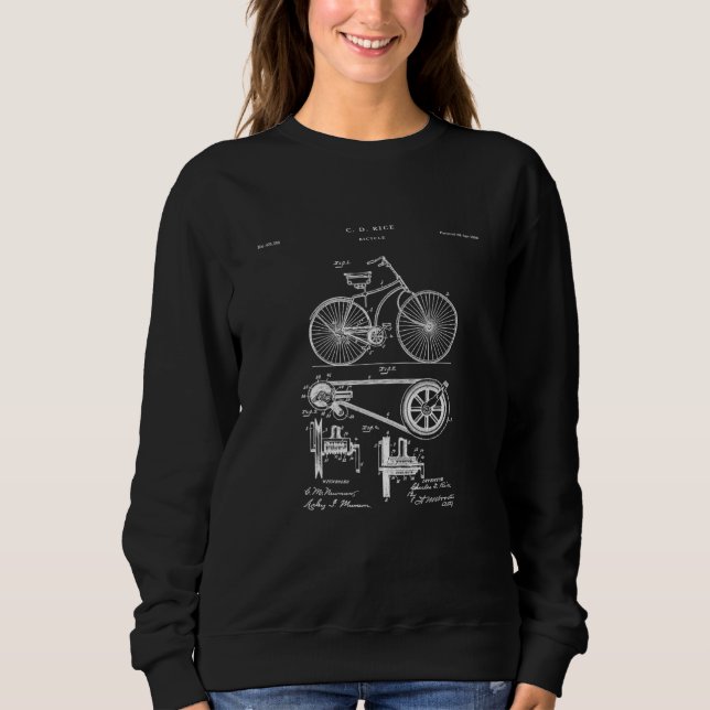 Fahrradpatent Sport Sweatshirt (Vorderseite)