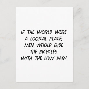 Fahrradphilosophie Postkarte
