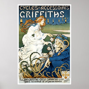 Fahrradposter Griffiths Radfahren Druck Radfahren  Poster