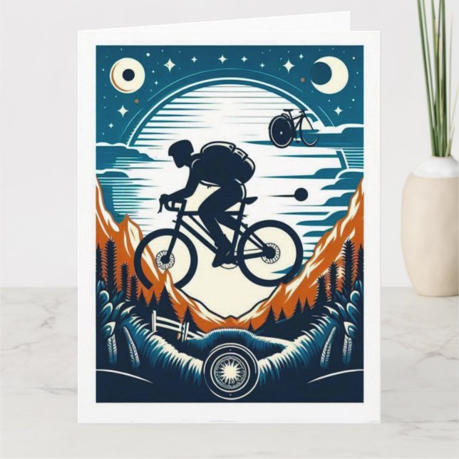 Fahrradposter Karte (Vorderseite)