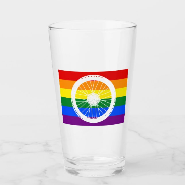 Fahrradrad Glas (Vorderseite)