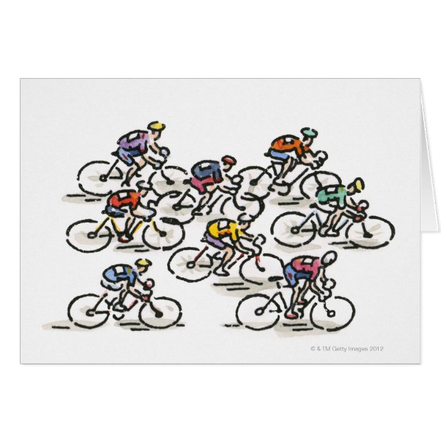 Fahrradrennen (Vorderseite (Horizontal))