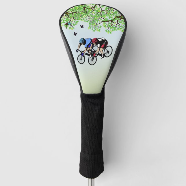 Fahrradrennen Golf Headcover (Vorderseite)