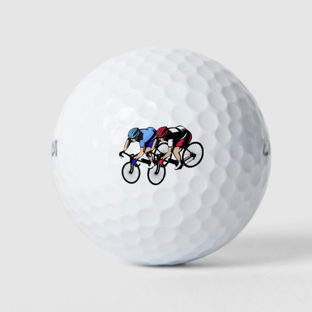 Fahrradrennen Golfball (Vorderseite)