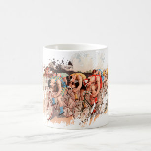 Fahrradrennen Kaffeetasse