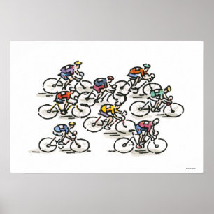 Fahrradrennen Poster