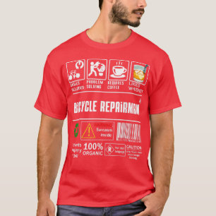 Fahrradreparaturfähigkeiten inklusive Fahrradfreun T-Shirt