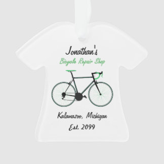 Fahrradreparaturgeschäft Weihnachtsschmuck Ornament