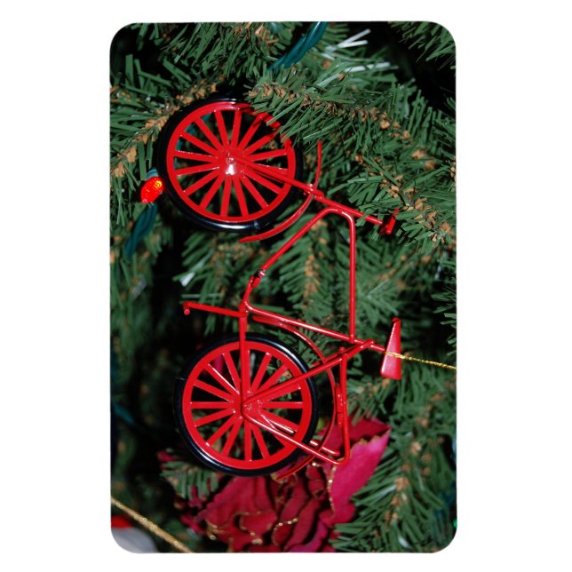 Fahrradschmuck auf einem Weihnachtsbaum Magnet (Vertikal)