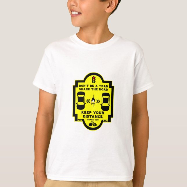 Fahrradsicherheit T-Shirt (Vorderseite)