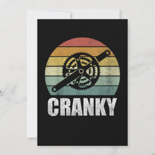 Fahrradskranky Geschenke Fahrradliebhaber Cranky Dankeskarte