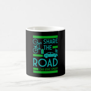 Fahrradstraßenverkehrssicherheit Kaffeetasse