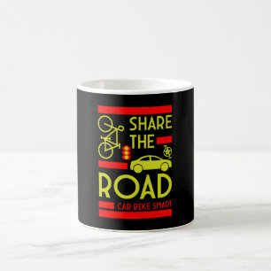 Fahrradstraßenverkehrssicherheit Kaffeetasse