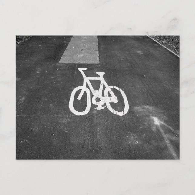 Fahrradstrecke - III Postkarte (Vorderseite)