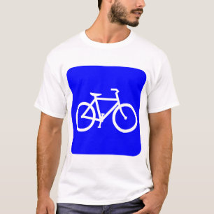 Fahrradsymbol - Blau T-Shirt