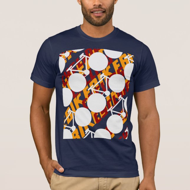 Fahrradt-stück ~ radfahrenentwurf T-Shirt (Vorderseite)