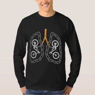 Fahrradteile Anatomie Fahrradfahren T-Shirt