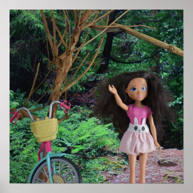 Fahrradtour in den Wald Poster (Vorne)