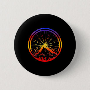 Fahrradtour, Radgeschenk für Radfahrer, Sonnenunte Button